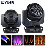 YUER™️ Professional LED 19X15W RGBW 4IN1 Big Bee Eye Moving Head Light With Zoom Rotating Mac Aura Stage Light Disco DJ party Lighting