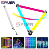 YUER™️ SMD 5050 RGB 3IN1 288 LED Pixel Light DMX 512 Control DJ Stage Party Disco Effect Wash Light  IC Digital Tube In Full Colour