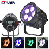 YUER™️ IP65 water proof LED Par Light 5x10W RGBW 4IN1/5x15W RGBWA 5IN1/5x18W RGBWA+UV 6IN1  DJ Disco Laser Light Projector Strobe Stage Effect Wedding Xmas Holiday Party Lamp Gift Holiday Bar Club Lights