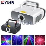 YUER™️ 4W RGB Laser Light Animation Beam Scanner Stage Laser Projector Party Laser Light Dj Laser Stage Effect Light Bar Disco Wedding