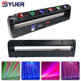 YUER™️ 6X15W LED Beam + 6X500W Red Laser Moving Head Light Bar 11/28/46 DMX RGBW 4IN1 LED Running Effect for DJ Disco Party Stage