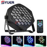 YUER™️ LED 36x3W RGB Par LED Lights Party Nightclub Stage Sound Music Wedding Christmas DMX512 DJ Equipment Disco Effect Lights