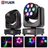 YUER™️ New 6x40W Pixels Control RGBW 4in1 LED Bee Eye Moving Head Wash Light Zoom Dmx Dj Disco Theatre Stage Party Effect Lights