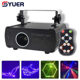 YUER™️ 3D RGB Animation Laser Projector Scanner Laser Light Stage Show DMX512 DJ Disco Bar Party Wedding Professional Stage Lighting