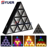 YUER™️ 16X30W LED RGB Triangle Retro Bar Concert DJ Disco Party Background Lights DMX512 1800K Matrix Stage Strobe Effect Lights