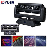 YUER™️ RGB Moving Head Strobe Beam Laser Light DMX512 DJ Disco Ball for Nightclub Party Show LED Professional Stage Effect Lighting