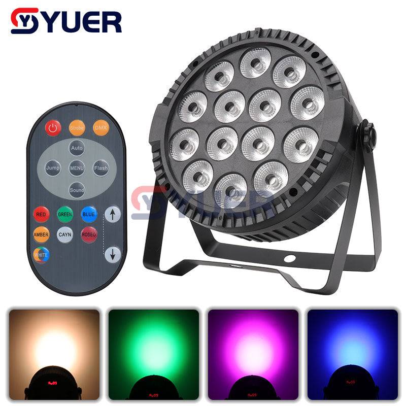 YUER™️ Pro Stage Light Wash 14X6W LED Beam RGBW 4in1 LED Par Lights DMX512 Disco Light Professional Party Stage Dj Equipment