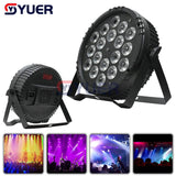 YUER™️ 18x4W 4in1 full-color LED Par Lights Party Nightclub Stage Sound Music Wedding Christmas DMX512 DJ Equipment Disco Effect Lights