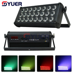 YUER™️Luz LED PAR 24X4W/ luz de discoteca PAR RGBW dmx512 Luz estroboscópica LED para escenario equipo DJ Luz de efecto de teñido para fiestas