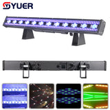 YUER™ LED 12x8W RGBS + 48x1W White + 288x1w RGBA Lamp Beads Waterproof Bar Light Beam Wash Strobe Effect Dj Disco Outdoor Stage