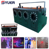 YUER™️ FOG BUBBLE MACHINE DMX512 AND REMOTE SMOKE BUBBLE MACHINE WITH RGBW LED LIGHTS DJ STAGE EFFECT BUBBLE MACHINE