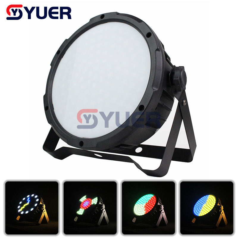 YUER™️ Luces de escenario LED profesionales 127 piezas RGB 3 en 1 Control de punto Magic Par Light DMX512 Master-Slave Led Flat para DJ Disco Party KTV 