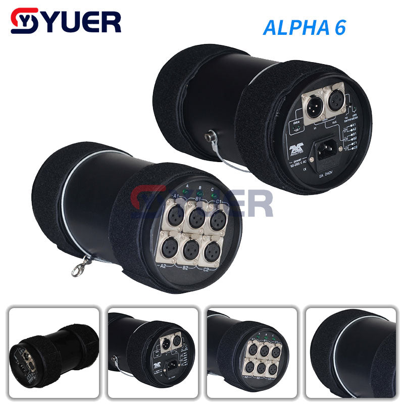 YUER™️ ALPHA6 Stage Light Controller DMX512 Splitter Light