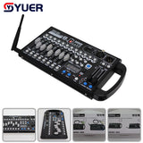 YUER™️ Mini Battery Powerd 192CH DMX512 Controller With Wireless Wifi Fader Command Wing Party Lighting Console Scene Dj Disco