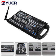YUER™️ Mini Battery Powerd 192CH DMX512 Controller With Wireless Wifi Fader Wing Party Lighting Console Scene Dj Disco