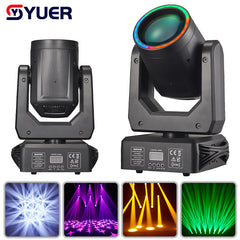YUER™️ LED 150W Lyre Spot Beam Effet Lumière 18 Prismes Avec Ouverture DMX512 Pour DJ Disco Soirée Club Éclairage de Scène