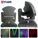 YUER™️ 6 Eyes XYZ Stage Effect Infinite Rotation RGB Laser Bar Beam Lighting for DJ Disco Party Wedding Moving Head Projector DMX512