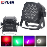 YUER™️ New 19x3W Professional Disco Light DMX512 Voice Control RGBW LED Rotating Par Light Ktv Bar Party DJ Stage Light Effect Projector