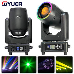 YUER™️ Beam LED 300W Moving Head Lighting 24Prism Frost Effect Rainbow Wheel For DJ Bar Disco Party Wedding Stage Light