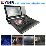 YUER™️ RGB Backlighting Motorized Putter DMX Controller Light Console Stage Lighing Control Command Wing Fader Wing DJ Equipment