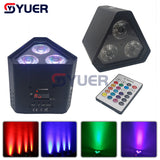 YUER™️ NEW Wireless Battery LED Par RGBWA UV 6IN1 LED Wash Light 3x18W High Power Bright DJ Party Christmas DMX Wedding Party Stage