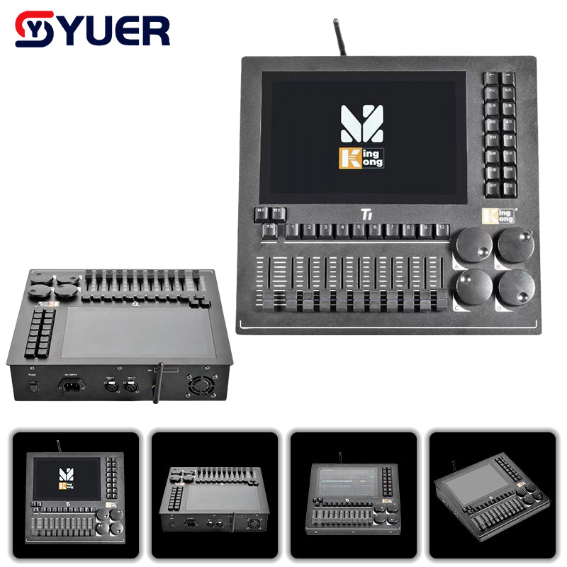 YUER™️ Console DMX KingKong T1 Mini 1024 canaux DMX512 ART-NET jusqu'à 4096 DMX Système Linux pour contrôleur professionnel