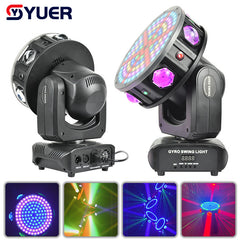 YUER™️ NOUVEAU Moule Lumières de boule de DJ professionnelles Laser à faisceau LED stroboscopique 3 en 1 Lumière à tête mobile DMX Spectacle de boîte de nuit Éclairage de scène