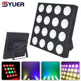 YUER™️ LED Matrix lights 16x12W RGBW 4in1 DMX512 Stage Effect Lighting Good For DJ Disco Party Dance Floor Clubs Bar And Wedding Decorations