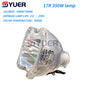 YUER™️ Lampe d'éclairage de scène MSD 17R MSD 350W MSR, ampoule NSD 350W 8500K, lampe halogène en métal, Disco DJ Par, lumière à tête mobile LED 