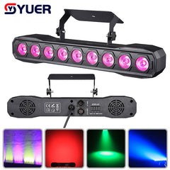 YUER™️ NEW Mold YUER 9X16W RGBW Wash Light Horse Racing Effect Lights Remote Control DMX512 For DJ Disco Party Xmas Show Stage Effects
