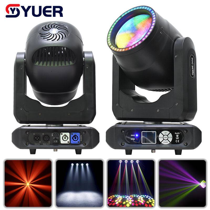 4PCS Teste Mobili Beam RGBW da 30W 3 in 1, Effetto Chase con 4PCS Teste Mobili Beam RGBW da 30W 3 in 1, Effetto Chase con