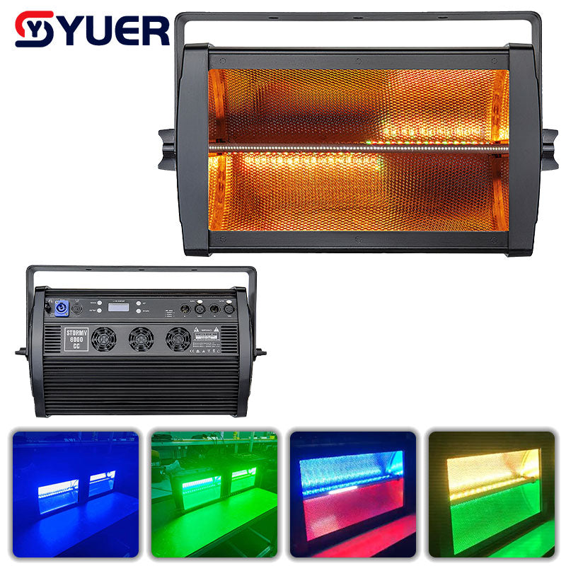 YUER™ 288X3W RGBW SMD LED Strobe Light Dyeing Effect Light DMX512 14/38CH For DJ Disco Stage Wedding Indoor Dance Floor Music Party
