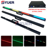 YUER™️ New Frosted Lens 40x0.5LED Pixel Bar Strip Light Pixel Controller LED RGB 3IN1 Pixel Bar Light For Disco DJ Party Stage LightS