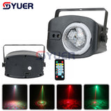 YUER™️ 13W LED Disco Light Music Stage Lights DJ RG Laser Magic Ball Lamp Sound Activated Projector Effect Light For Christmas Party