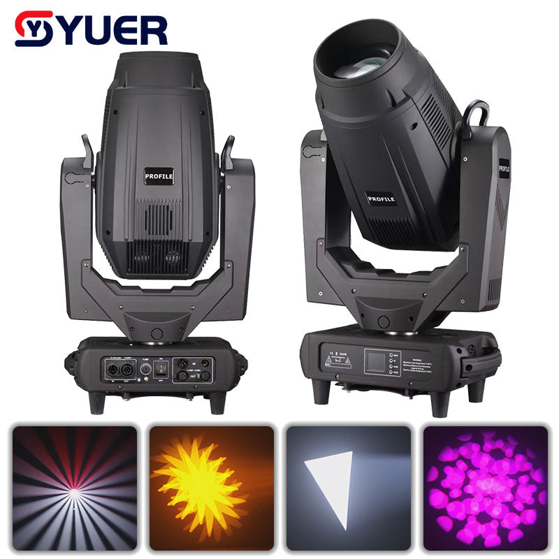 YUER™️ Professionnel 550W LED CMY CTO Profile Spot Faisceau Wash Zoom Lyre Effet d'Éclairage DMX512 Prisme Rotatif Dj Discothèque