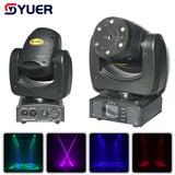 YUER™️ Beam Laser Moving Head Spot 1W DJ Light RGB Laser Sound Activated DMX 512 Voice Control Music Spot Disco Party Lights