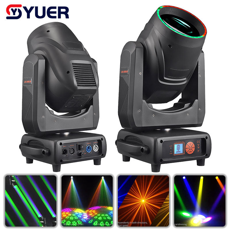 YUER™️ LED 300W Beam Spot Moving Head Light+Aperture+ YUER™️ LED 300W Beam Spot Moving Head Light+Aperture+