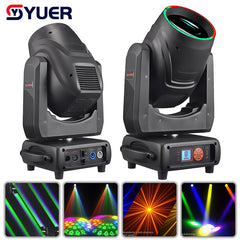 YUER™️ Foco LED de haz móvil de 300 W + Apertura + Efecto arcoíris DMX512 Luz de efecto de escenario Disco DJ Bar