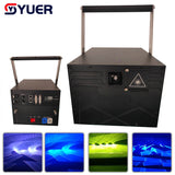 YUER™️ 20W 40K Full Color RGB Scanning Effect Laser Light DMX512 Music Control Laser Projector DJ Disco Stage Party Bar Indoor Outdoor