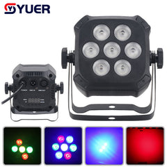 YUER™ Luz LED Par 7x3W RGB 3EN1 LED DJ Wash Disco Light DMX512 Efecto para Pequeñas Fiestas Bar Iluminación Escenario