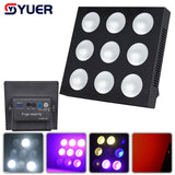 YUER™️ LED Matrix lights 9x12W RGBW 4in1 DMX512 Stage Effect Lighting Good For DJ Disco Party Dance Floor Clubs Bar And Wedding Decorations