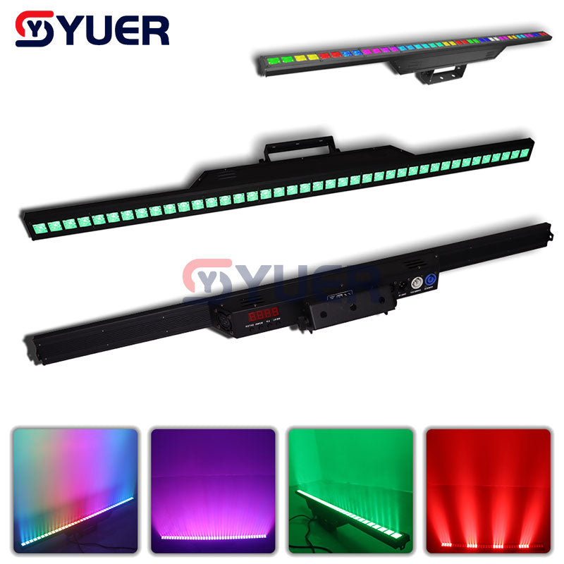 YUER™️ NUEVO RGB 40X3W LED Wall Wash Light Luz estroboscópica con efecto de teñido Punto único de control DMX512 para DJ Disco Stage Dance Music Bar 