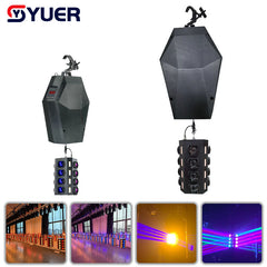 YUER™️ Lyre LED Beam 16x10w RGBW + 16x10w Ambre COB Strobe Hauteur de levage 1-6M DMX Mode Artnet Éclairage de scène Dj Disco Club Bar Mariage