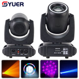 YUER™️ DJ Party Lighting 16 Prisms 150W LED Moving Head High Bright Mobile Heads Beam Rainbow Effect For Home Disco Bar Stage Wedding