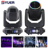 YUER™️ NEW With SMD Aperture 295W 12R Beam Moving Head Lighting 8+16+24 Prism Rainbow Stage Effect Light For DJ Disco Party Bar