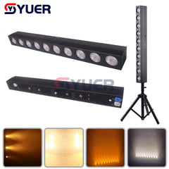 YUER™️ 10x12W COB barra cegadora blanca cálida luz COB LED ámbar iluminación de escenario profesional de alta potencia para fiesta Bar KTV DJ Disco 