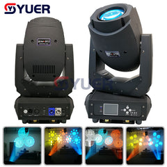 YUER™️ Équipements d'éclairage de scène Spot de faisceau 200 W 2 en 1 LED à tête mobile avec écran LCD avec 6 Gobos rotatifs et 8 Gobos statiques 
