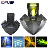 YUER™️ LED 100W Gobo Wizard Beam Effect Reflection Lens Rotating Pattern DMX512 Music Control Stage Lighting For Dj Disco Dance Club