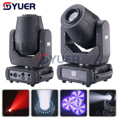 YUER™️ Iluminación de escenario profesional LED 200W Spot luz con cabezal móvil DMX-512 Led DJ Navidad sonido navideño activo DMX discoteca luz nocturna 