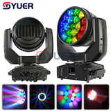 YUER™️ Water Proof IP65 19X40W RGBW Bee Eye Zoom Moving Head Light DMX512 21/23/35/78/92/97/99CH Beam Pattern Effect DJ Disco Stage Wedding Party Bar